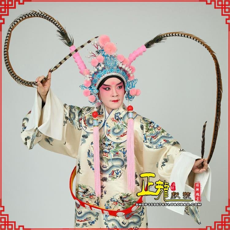秦都京剧戏曲道具用品舞台演出精品羽毛雉鸡毛 翎子
