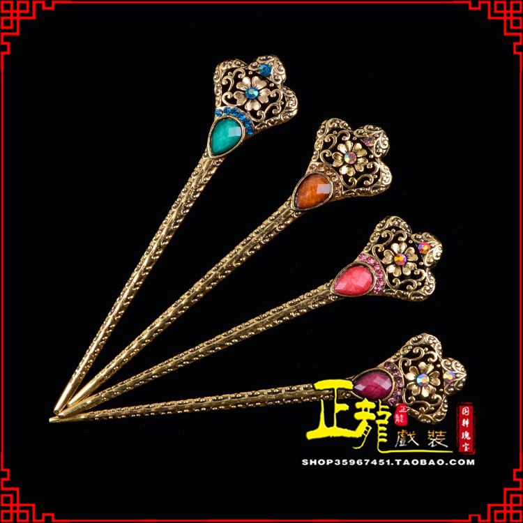 秦都头饰老旦青衣员外夫人簪子 老旦发簪