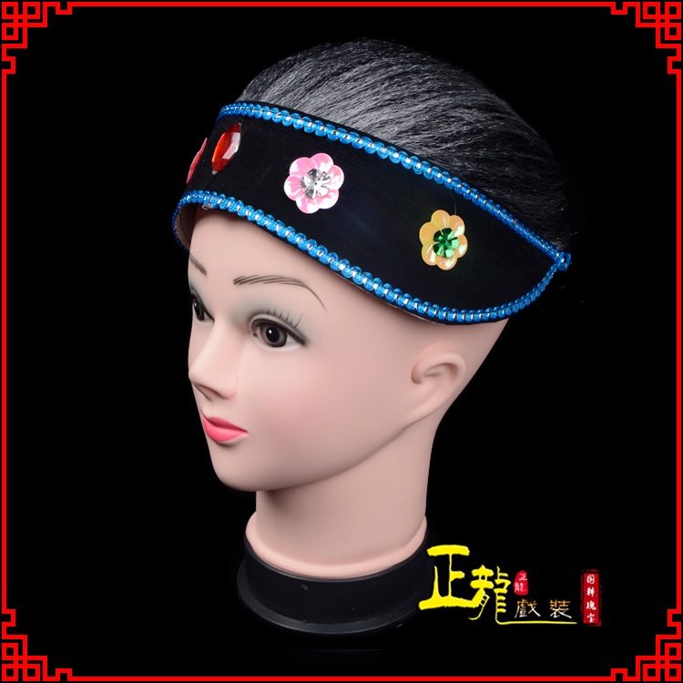 秦都老旦媒婆穷老太婆假发套 老旦头套