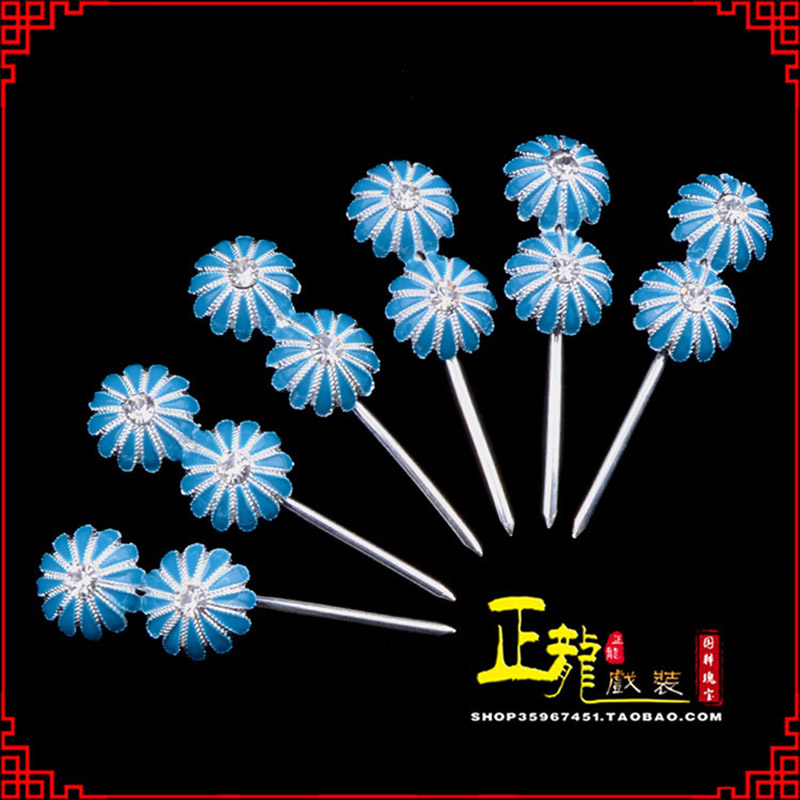 秦都头面泡子旦角化妆头饰 仿点绸泡子